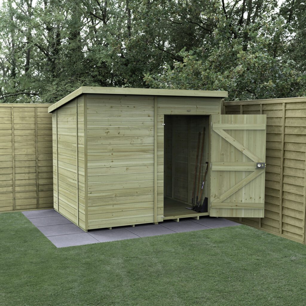 Timberdale 8×6 Pent Shed No Window with Installation 5013053196038 2